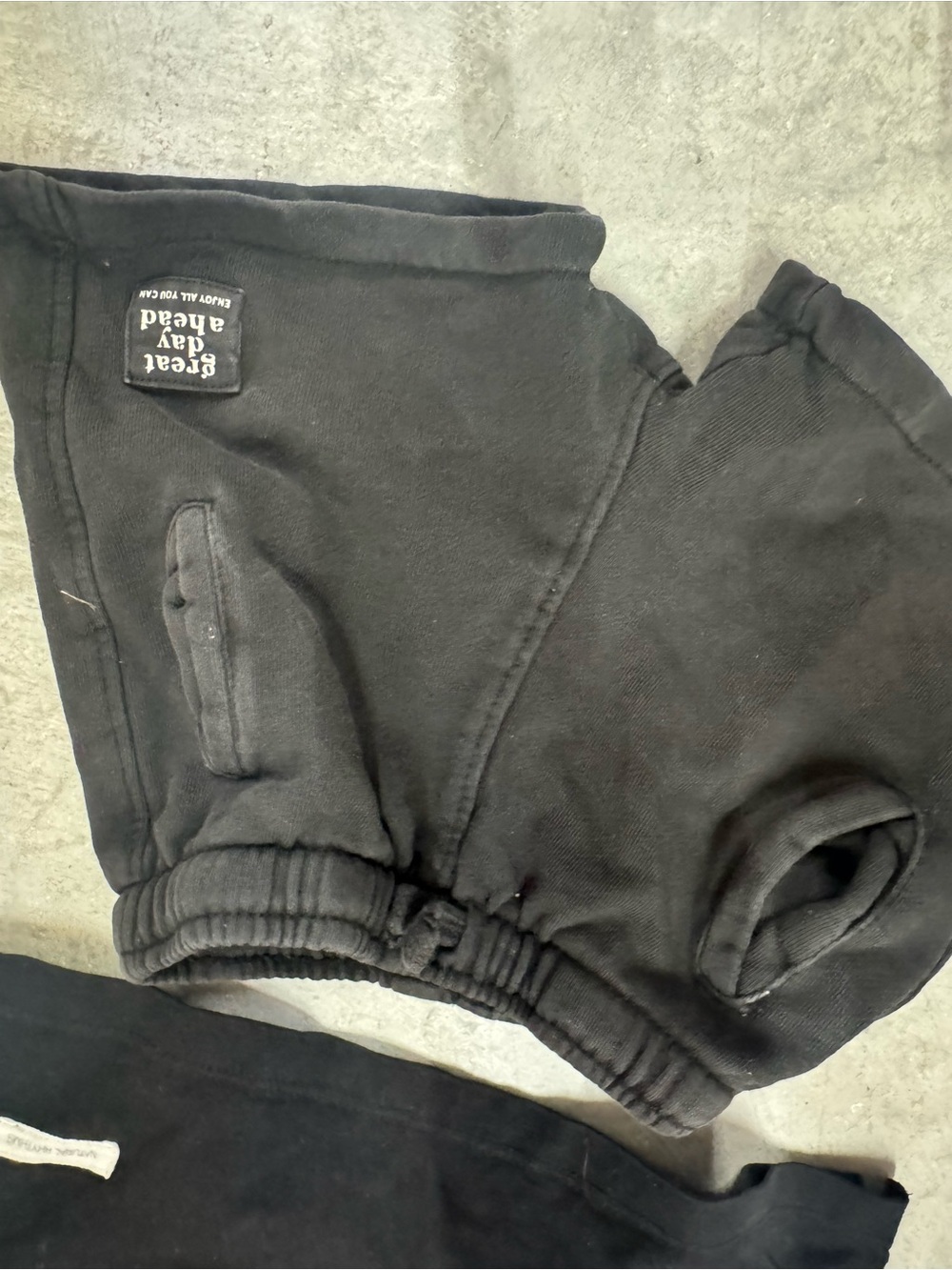 Kids Black Shorts and T-shirt - Picture 2 of 4